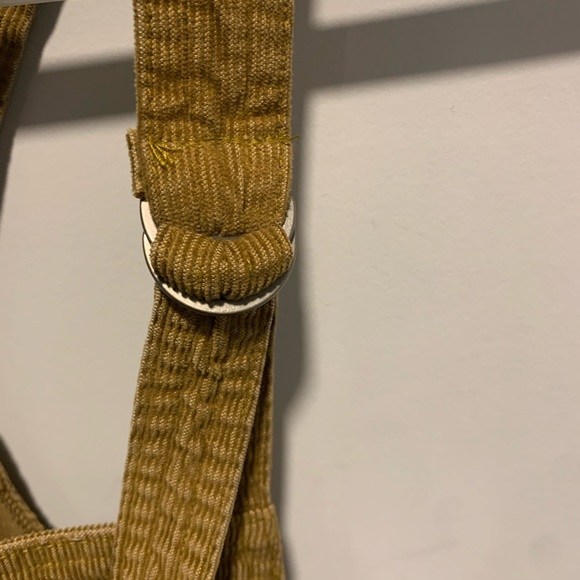 Aerie Corduroy Tan Overalls Size Medium - Picture 4 of 6